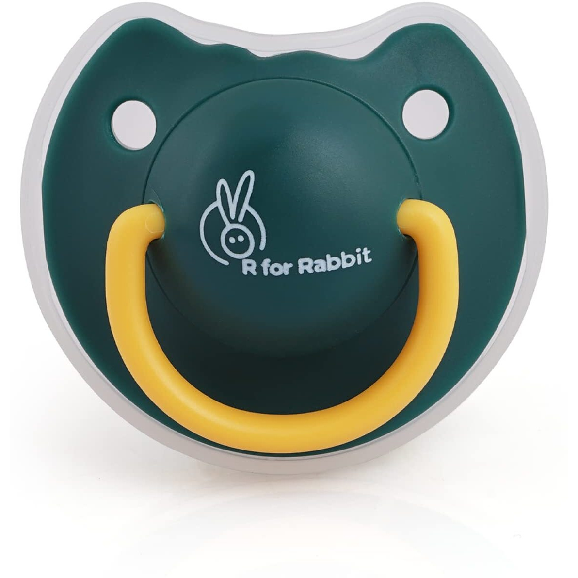 R For Rabbit Baby Tusky Pacifier Ultra Light Soft Silicone Nipple, Orthodontic Design, Bpa-Free For Kids Of 6 Months +|Medium|Green
