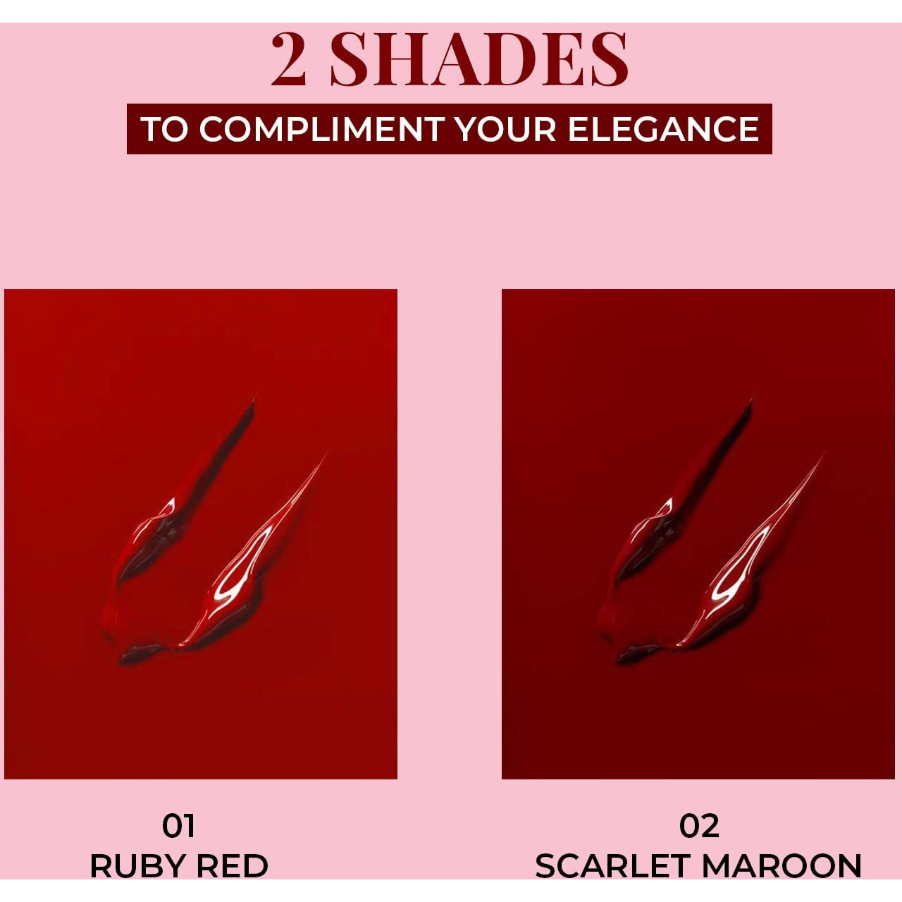 Just Herbs Liquid Sindoor Long Lasting Quick Dry 5G (Scarlet Maroon)