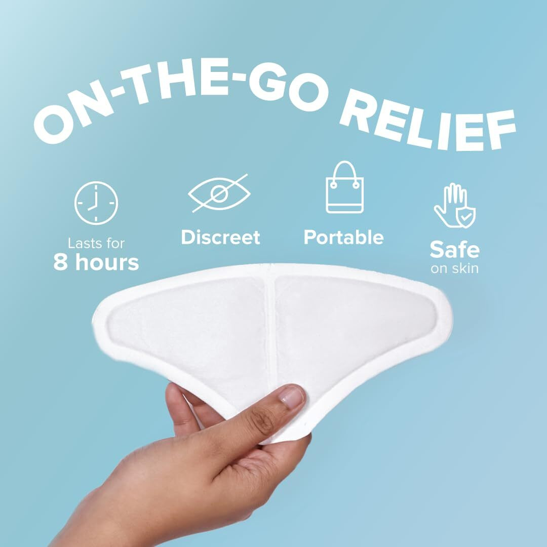Nua Cramp Comfort || 3 Heat Patches For Period Pain And Cramps || 100% Natural Ingredients And Portable || 8 Hours Pain Relief || Quick Relief From Menstrual Pain
