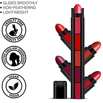 Renee Fabness Combo| Includes Madness Ph Stick & Fab 5-5 In 1 Lipstick| Long Lasting, Semi Matte Finish| Non Drying Formula| Compact & Easy To Use