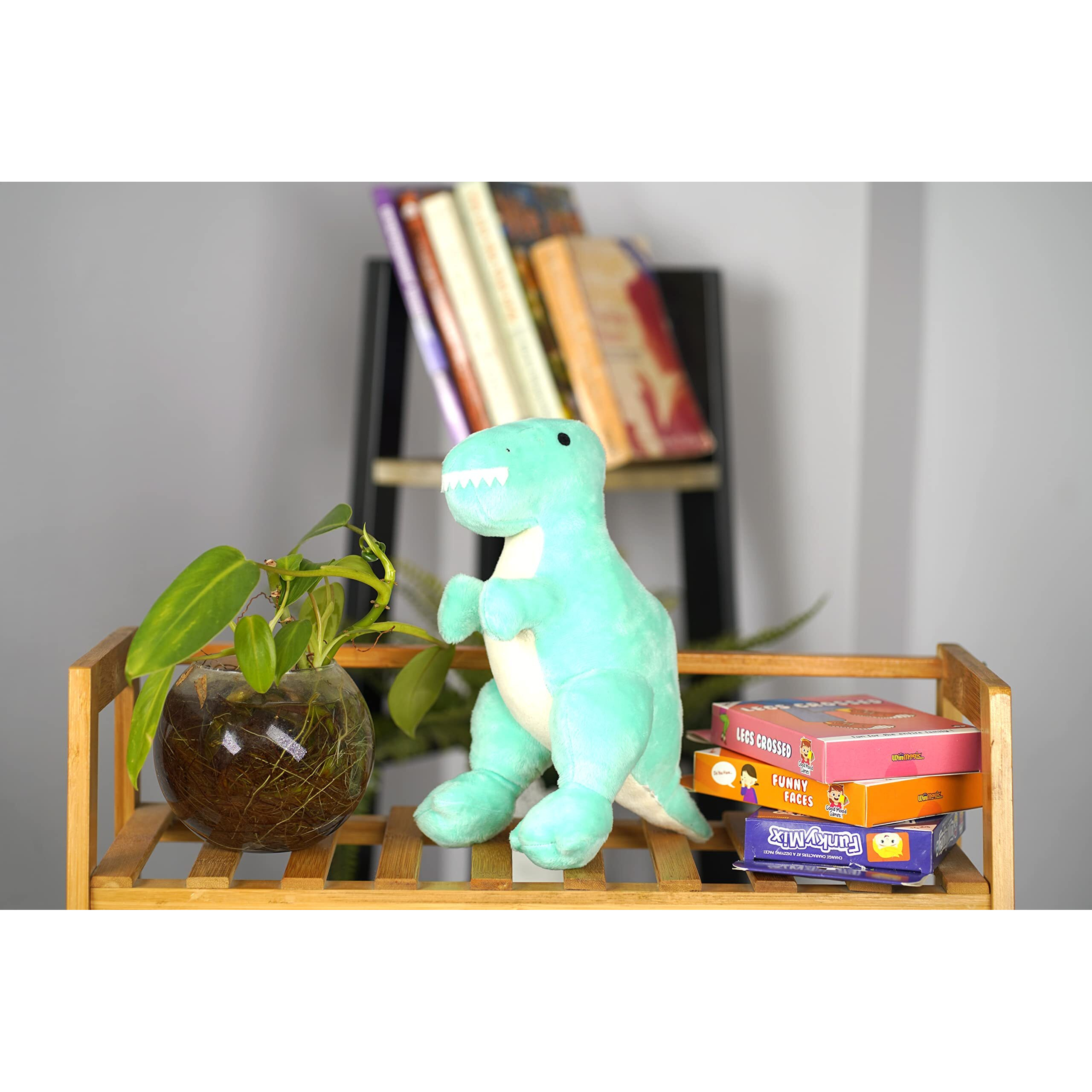 Furrendz Dreamy Dino 10" Plush|Animal Character Soft Toy-Dino|Furry Plush|Soft & Anti Allergic Fabric|Safe For Kids|Role Playtoy|Easy To Wash|Best Birthday & Return Gift For Kids 1 Yrs+|Made In India