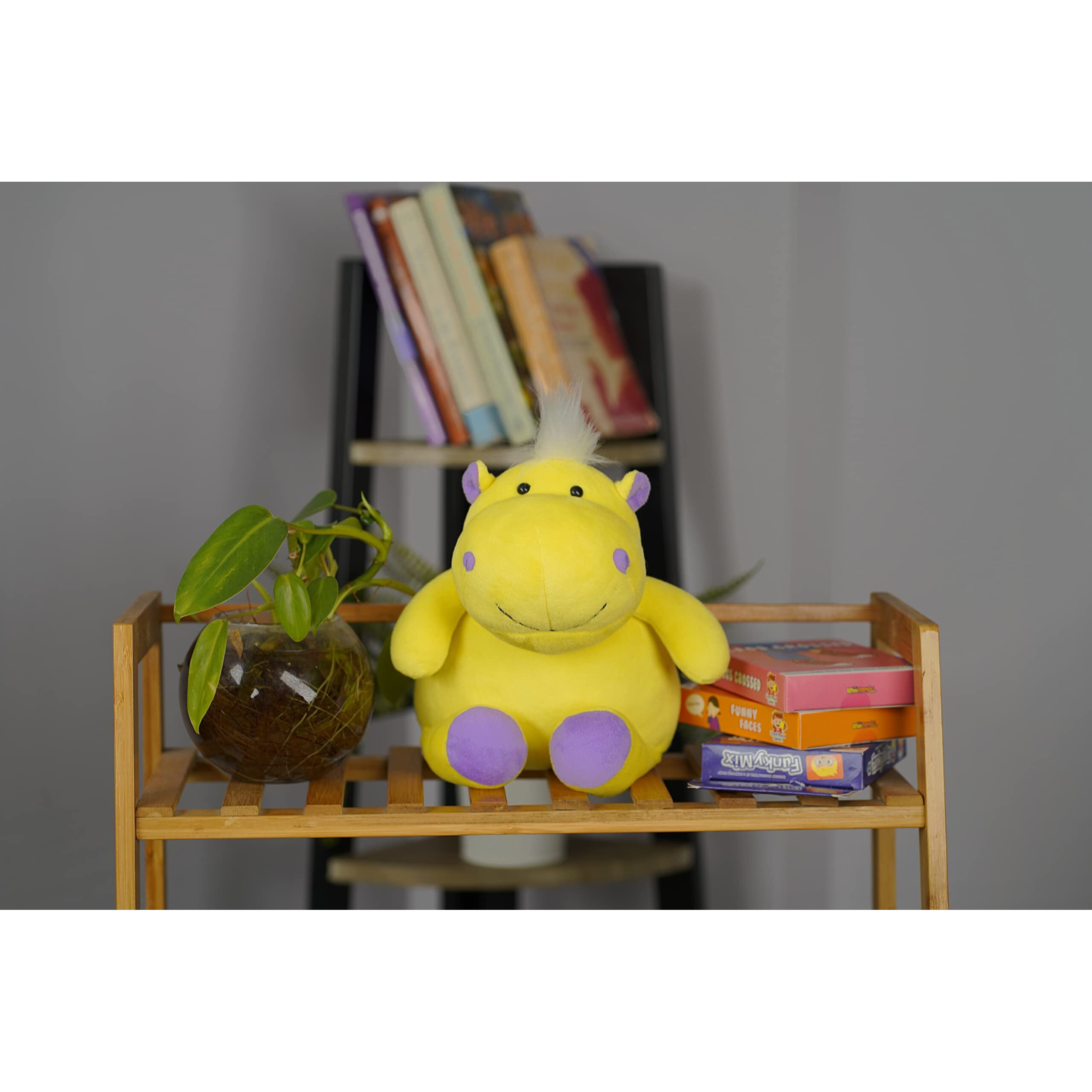 Furrendz Hippy Hippo 10" Plush|Animal Character Soft Toy-Hippo|Furry Plush|Soft & Anti Allergic Fabric|Safe For Kids|Role Playtoy|Easy To Wash|Best Birthday & Return Gift For Kids 1 Yrs+|Made In India