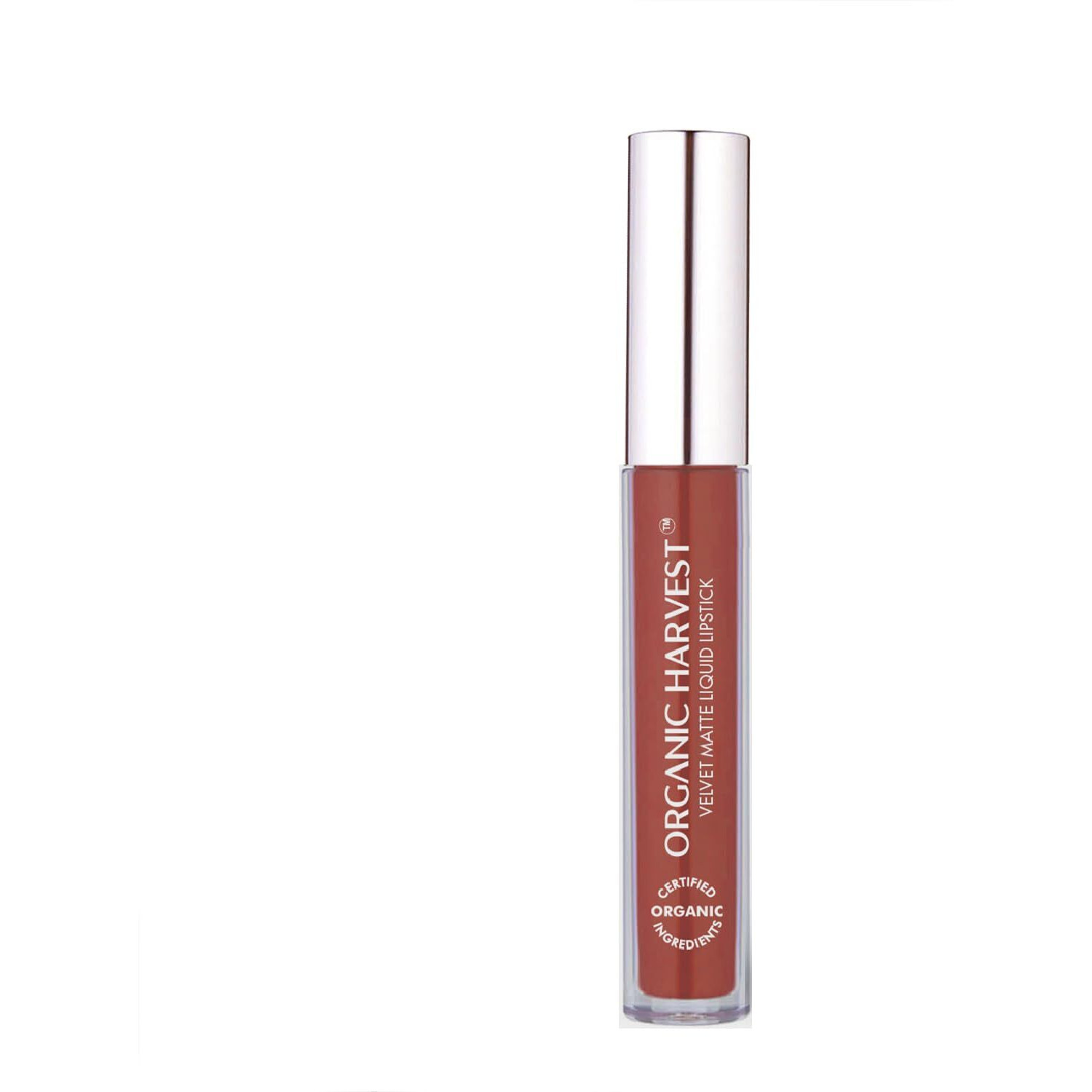 Organic Harvest Velvet Matte Liquid Lipstick - Pink Poppy | Long-Lasting Pink Lipstick | Waterproof & Smudge-Proof | Transfer-Proof Hydrating Formula | Certified Organic | Cruelty-Free & Vegan, 2.6Ml