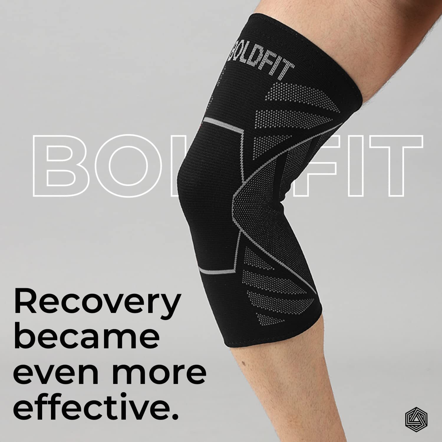 Boldfit Knee Caps For Women & Men Knee Support For Men Knee Cap For Men Knee Pain Knee Support For Women Knee Brace For Knee Pain Relief Products Knee Guard Knee Belt Knee Pads For Women - Grey Xl