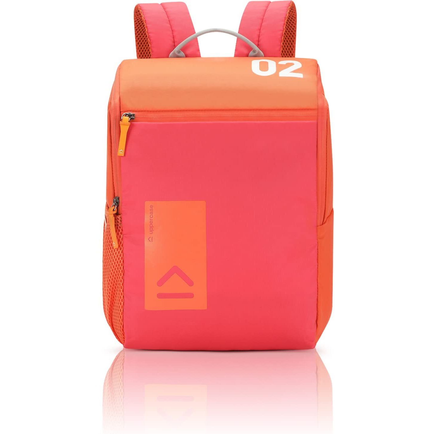 Uppercase 17L Daypack | School Backpack | 3X More Water Resistant Sustainable School Bag | Rain-Proof Zippers | Office Bag/College Bag For Men | Women | Boys & Girls | 750 Days Warranty (Orange)