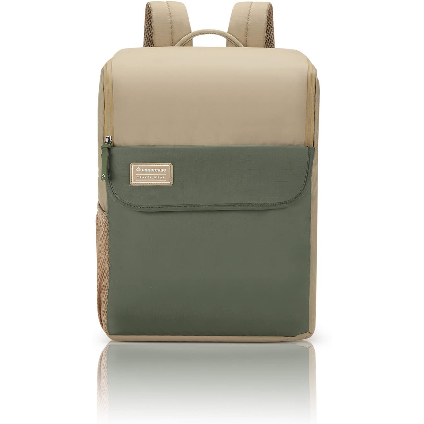 Uppercase 17L Daypack | School Backpack | 3X More Water Resistant School Bag | Office Bag/College Bag For Men | Women | Boys & Girls | 750 Days Warranty (Beige)