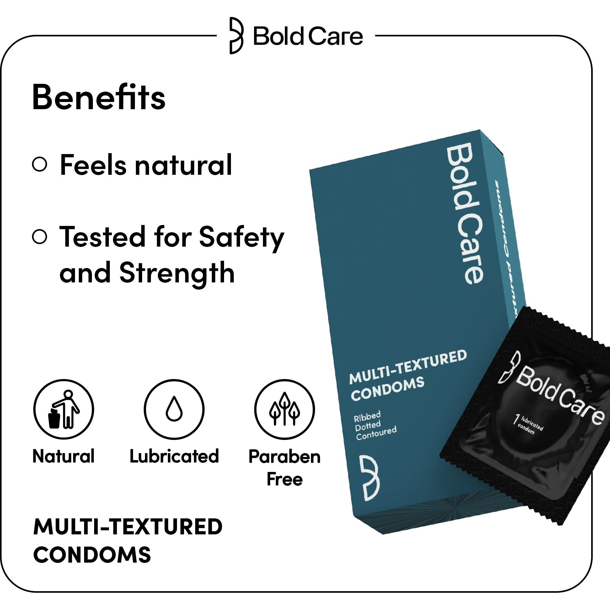 Bold Care Multi-Textured Condoms (Mtc + Vibe 2)