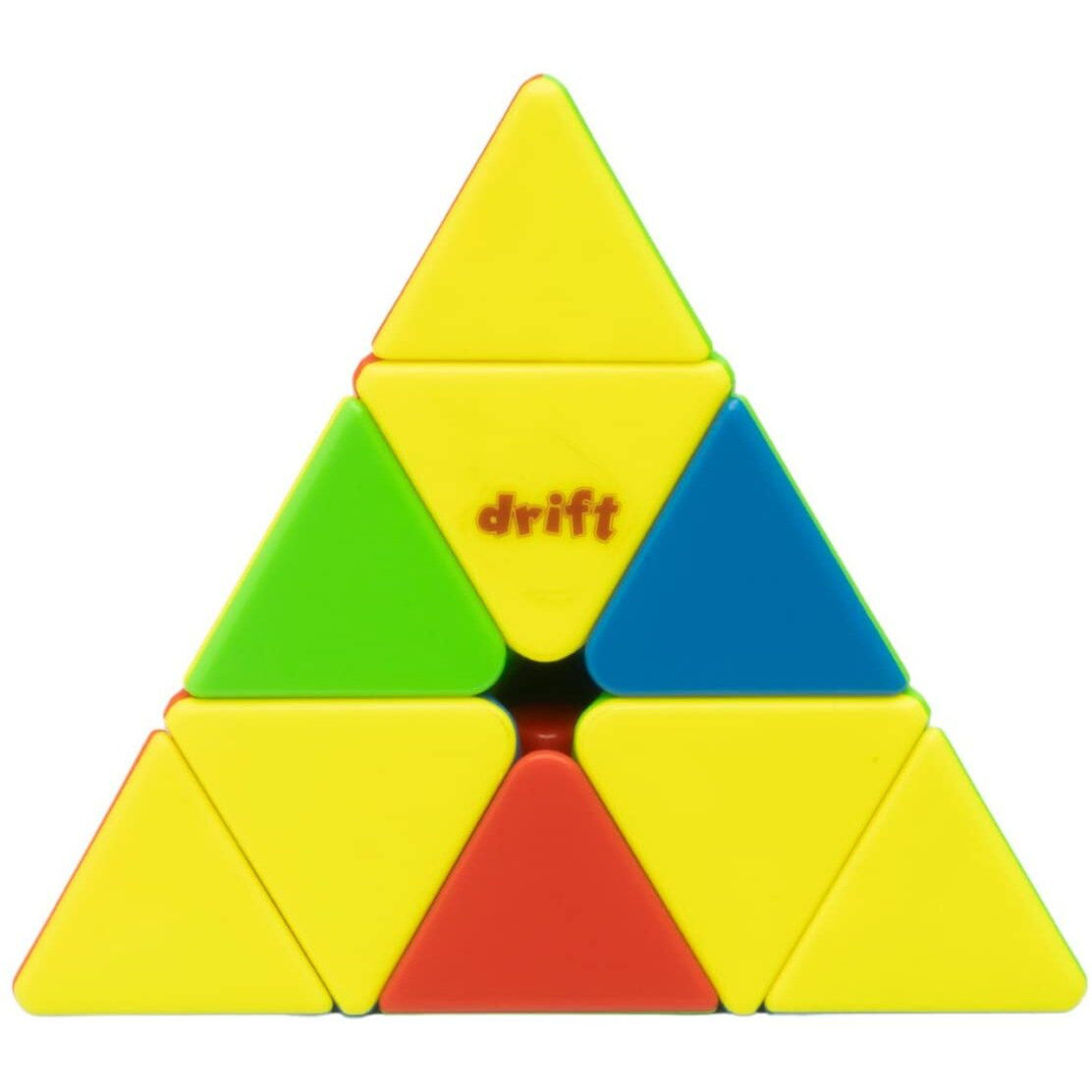 Cubelelo Drift Pyraminx M (Magnetic) | Stickerless Pyramid Triangle High Speed Puzzle For Kids And Adults | Magic Speedy Brainstorming Stressbuster Multicolor Cube