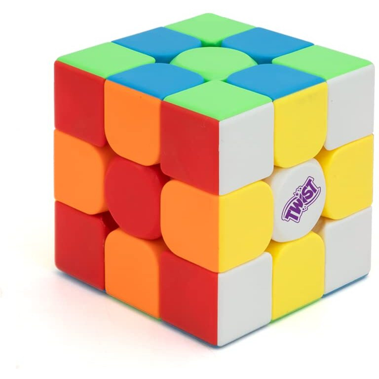 Cubelelo Twist 3X3 Speedcube | Stickerless Cube For Kids & Adults | Magic Speedy Stress Buster Brainstorming Puzzle Multicolor Design