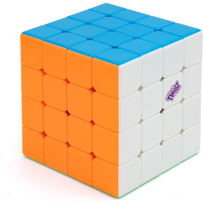 Cubelelo Twist 4X4 Speedcube | Stickerless Cube For Kids & Adults | Magic Speedy Stress Buster Brainstorming Puzzle (Multicolor)