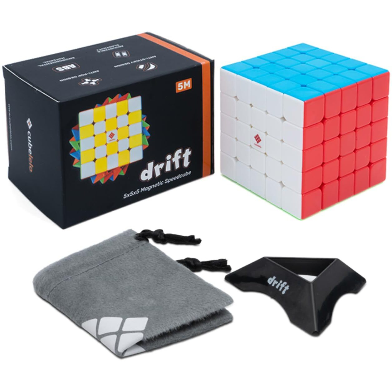 Cubelelo Drift 5M 5X5 (Magnetic) Stickerless Speed Cube Magic Puzzle For Kids & Adults Speedy Stress Buster Brainstorming Cube
