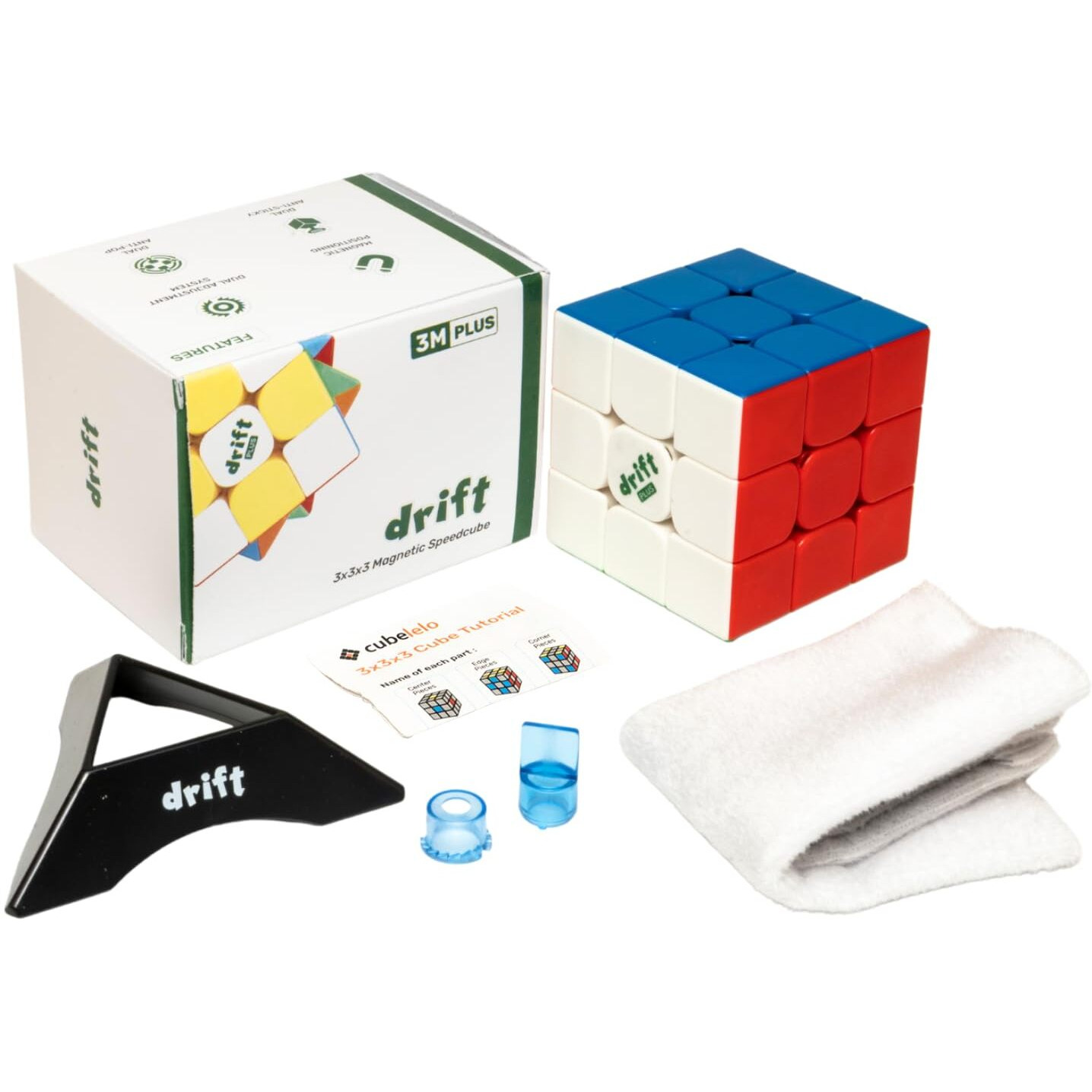 Cubelelo Drift 3M Plus 3X3 (Magnetic) Stickerless Cube | Drift + | Customized & Improved Version Of Moyu Rs3M | Speedcube For Kids & Adults | Magic Speedy Stress Buster Brainstorming Puzzle