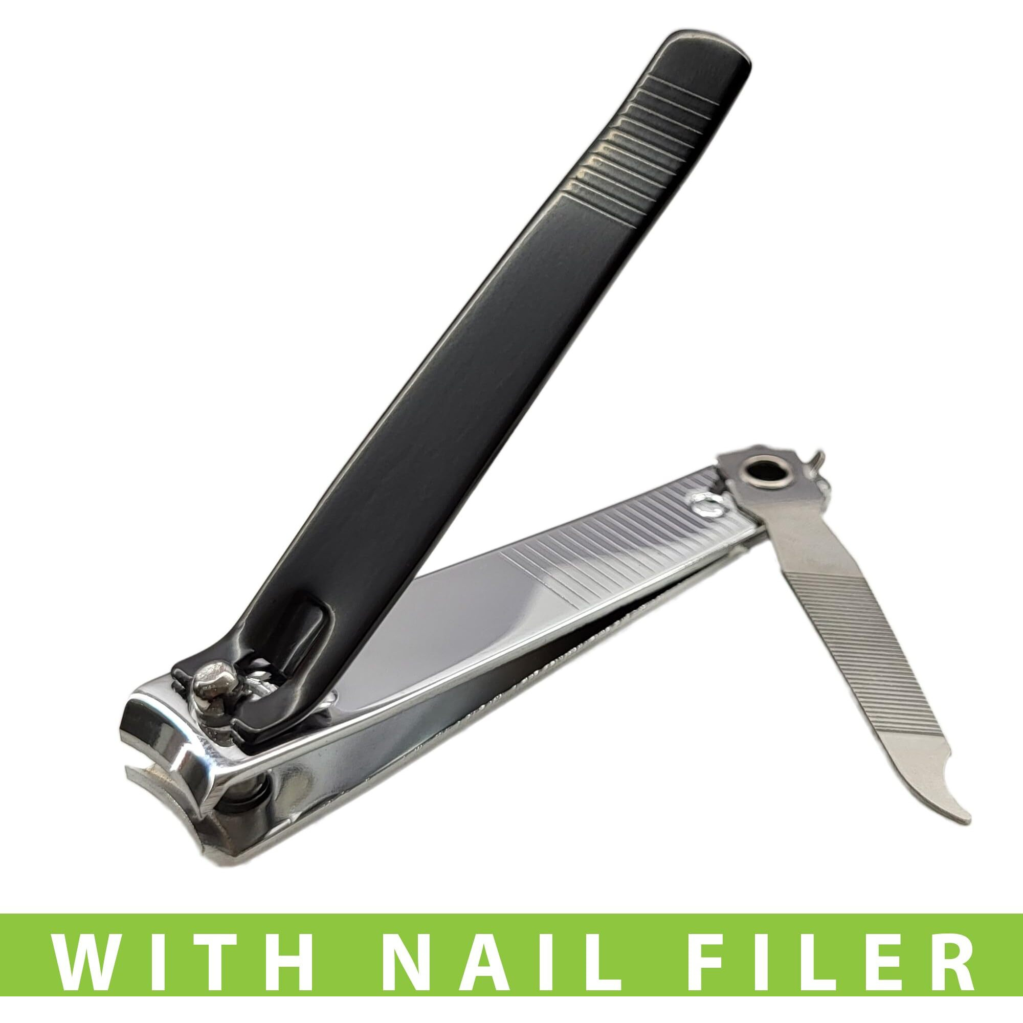 Midazzle Large Nail Clipper/Cutter (Black) - (Minaa00001) (Pack Of 1)
