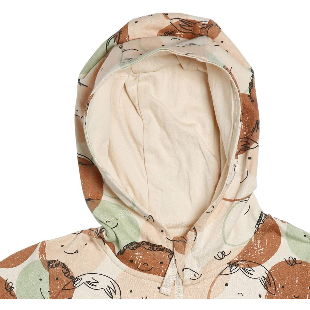 Miniklub Boys Hooded Full Sleeve Knitted Cotton Peach Color Jacket (4-5Y)