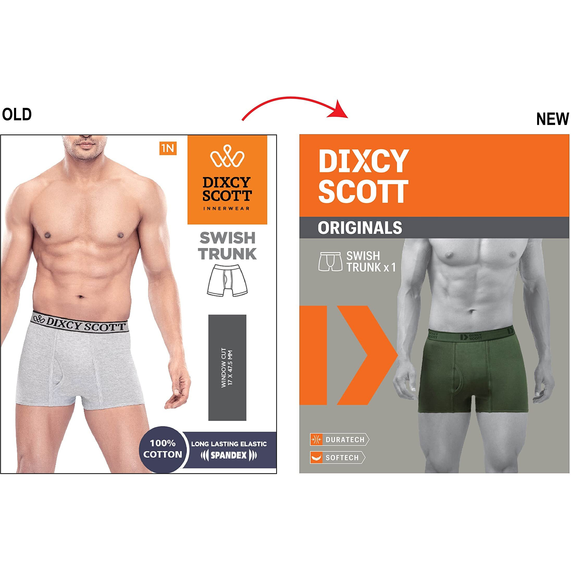 Dixcy Scott Men's Cotton Trunk (Pack Of 2) (K1 - Pr45291_Coffee Brown / Black_M_Brown & Black_M)