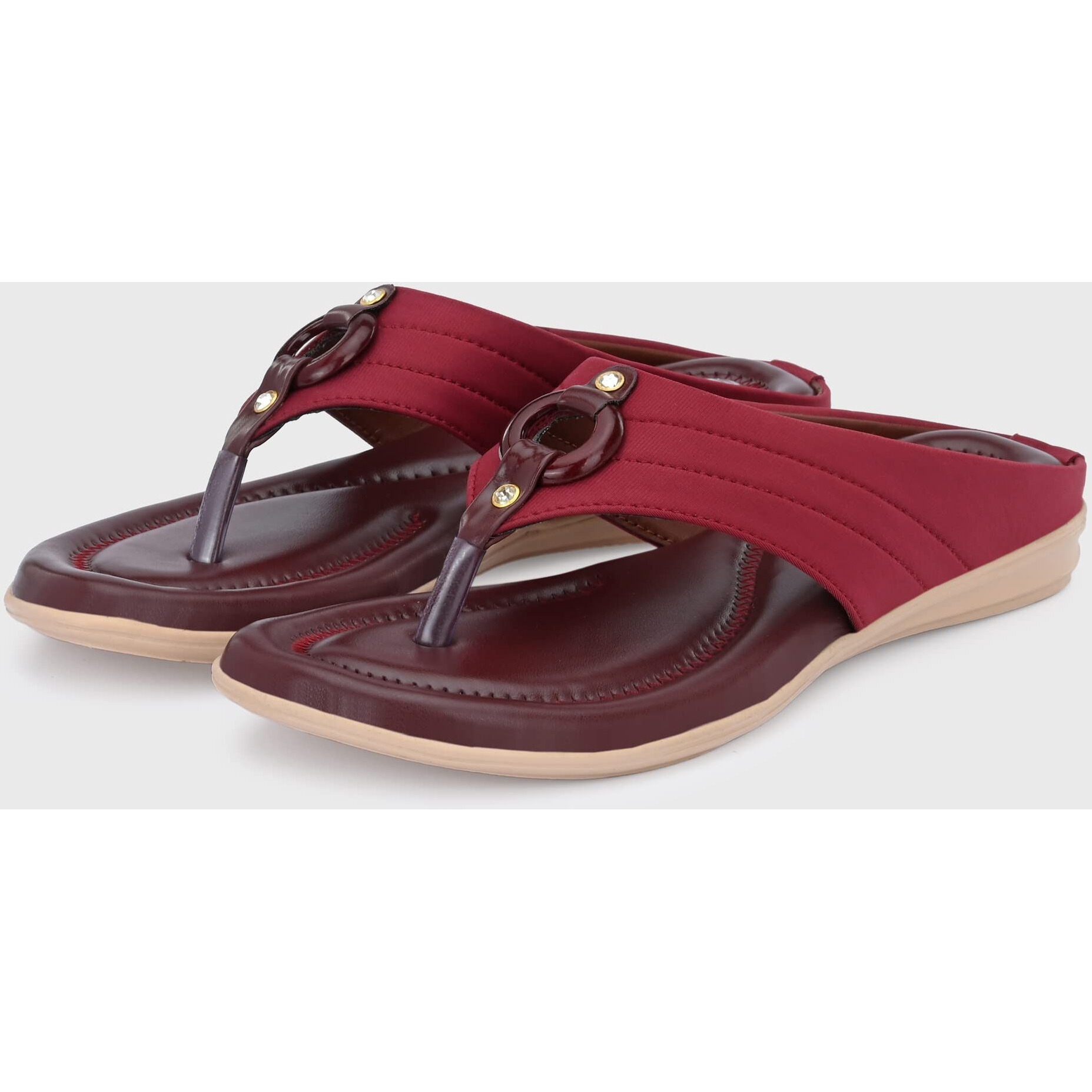 Centrino Women's 1951-1 Sandal, Cherry, 4 Uk