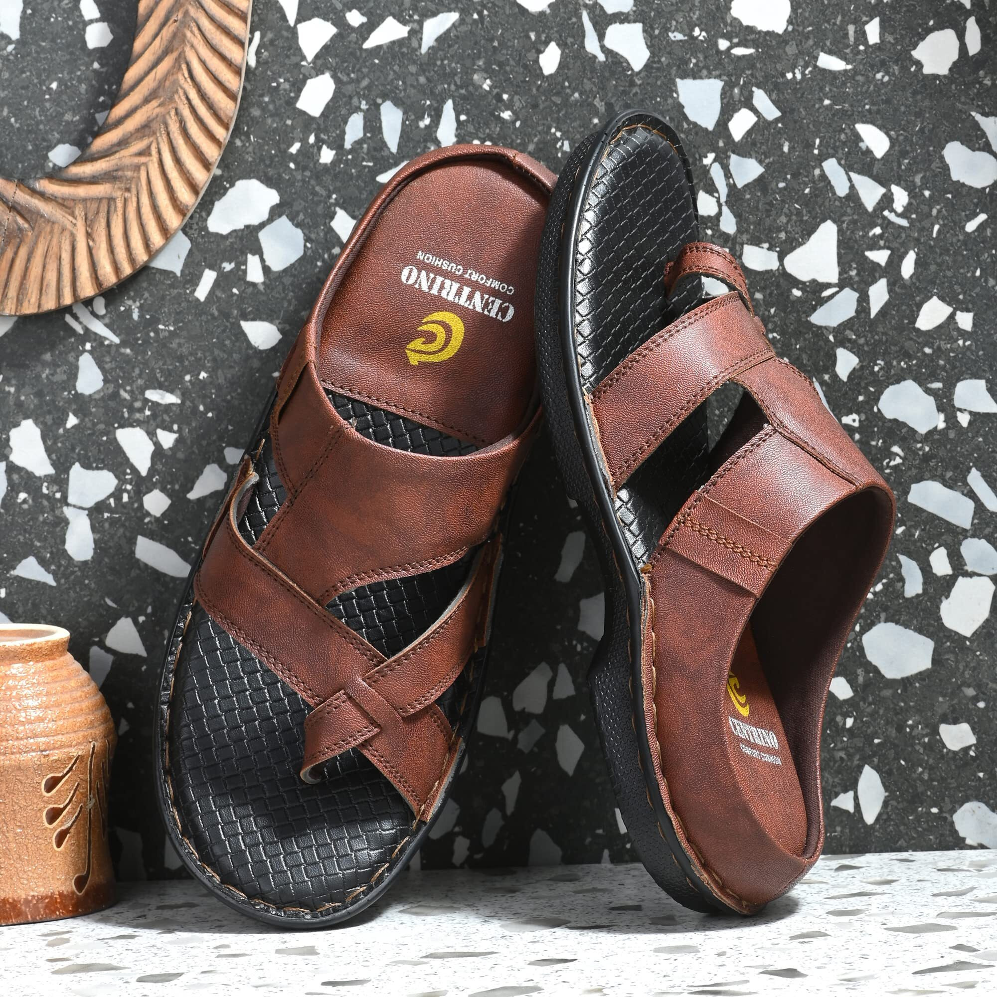 Centrino Men's 3662 Burgundy Sandal_11 Uk (3662-05)