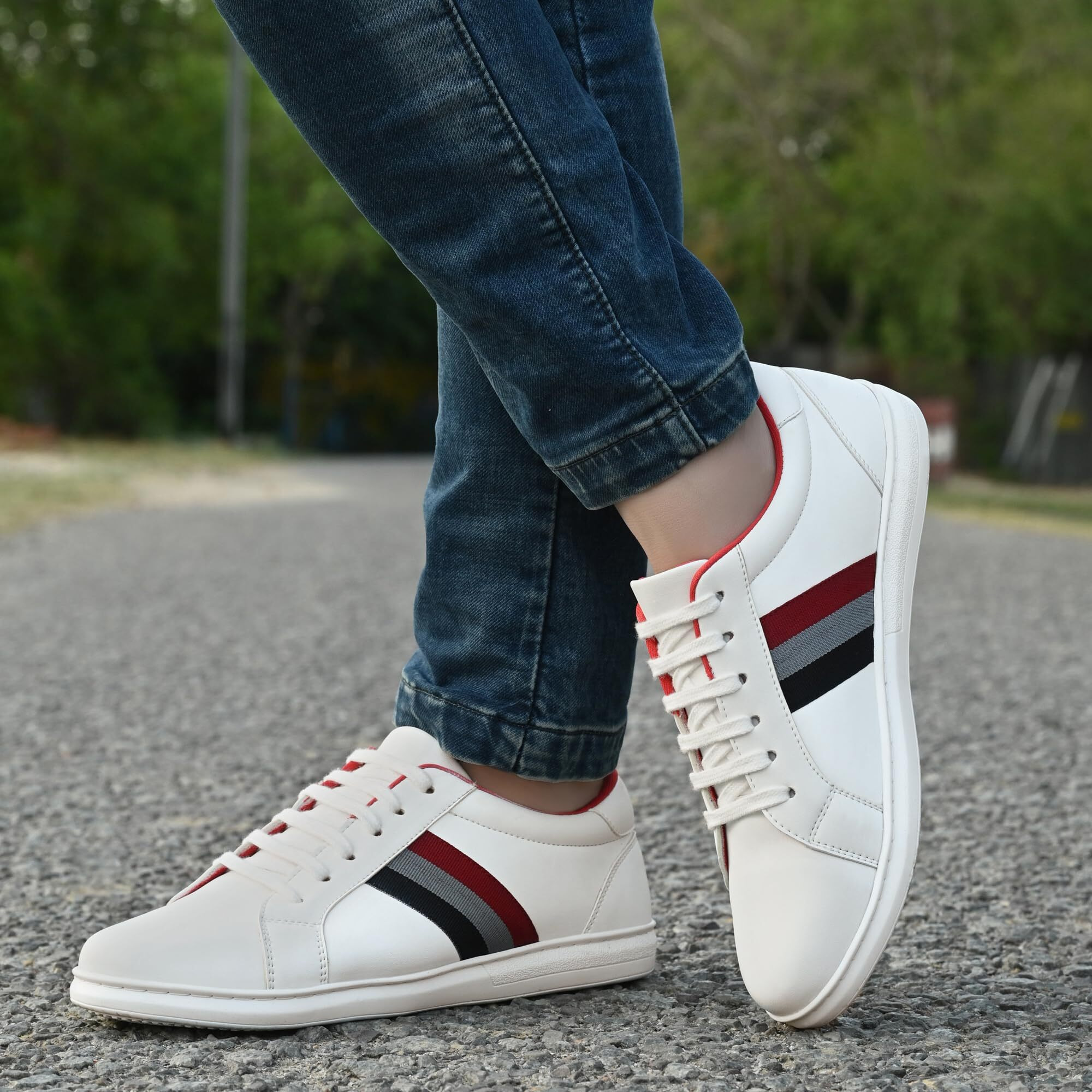 Centrino Men's 6305 White Sneakers_8 Uk (6305-5)