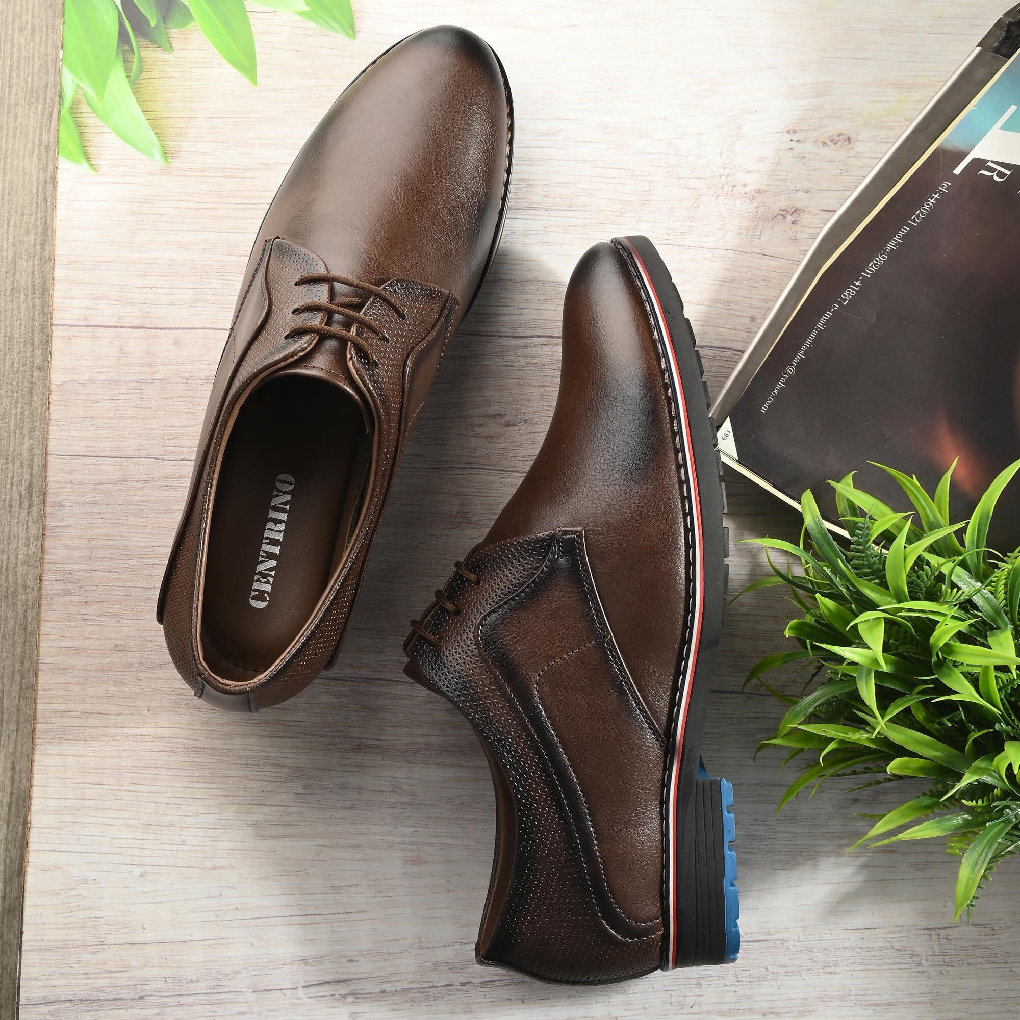 Centrino Brown Formal Shoe For Mens 6513-2