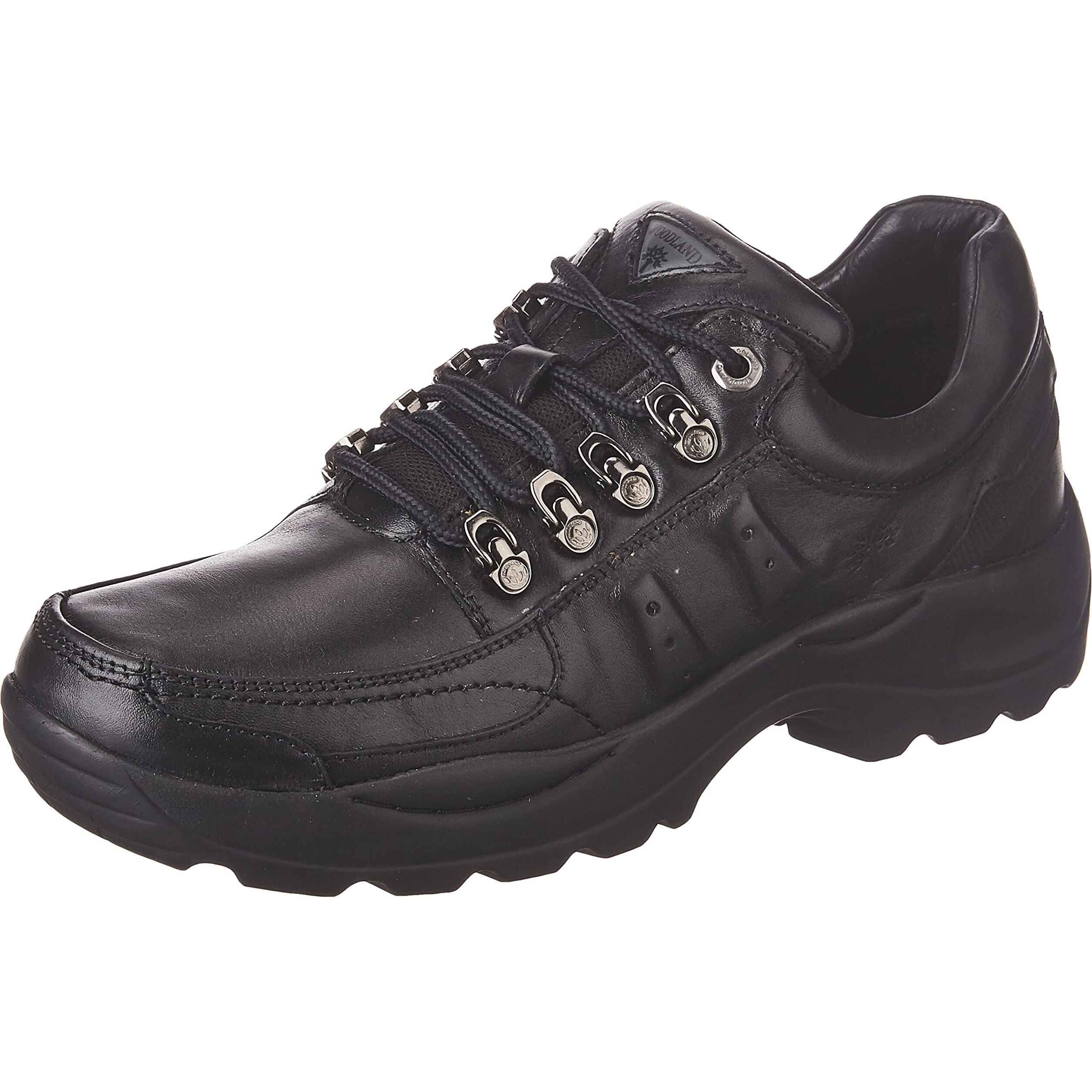 Woodland Men's Black Leather Sneaker (Gc 3585119)