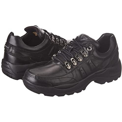 Woodland Men's Black Leather Sneaker (Gc 3585119)