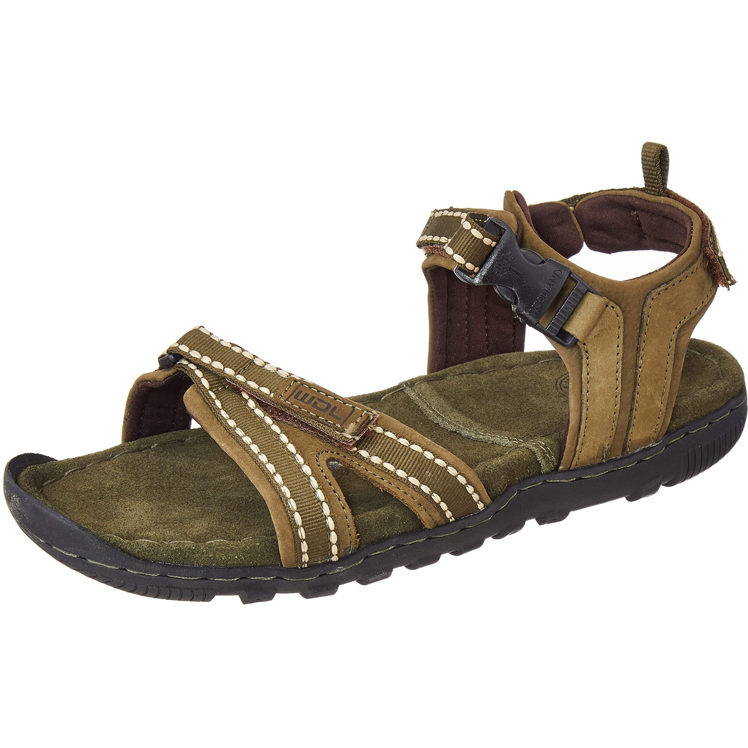 Woodland Mens Gd 2665117Nw Olive Green Sandal - 7 Uk (41 Eu) (Gd 2665117Nw)
