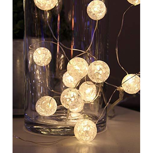 Mansaa Led Lights For Decoration | 18 Months Warranty, 20 Marble Balls | Christmas Decorations, Light Decor, Christmas Lights, Lights For Decoration, Christmas Decor, 3.5 Mtr Length (White, 1 Pack)