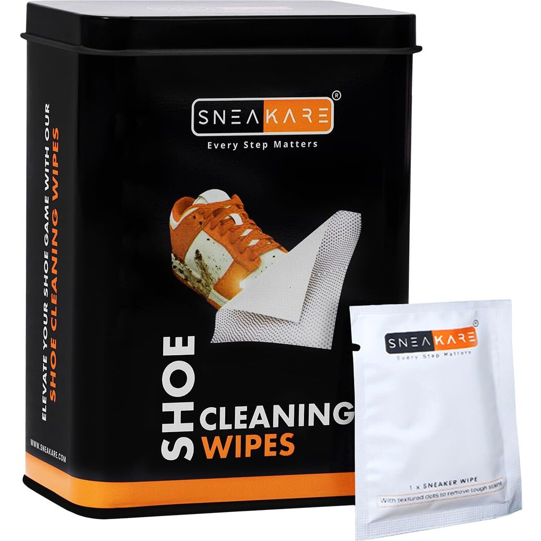 Sneakare 24 Pack Shoe Wipes, Premium Sneaker Cleaner, Sneaker Cleaner Wipes, Travel-Friendly, Disposable Shoe Cleaning Wipes, White Shoe Cleaner, Textured Shoe Cleaner Wipes