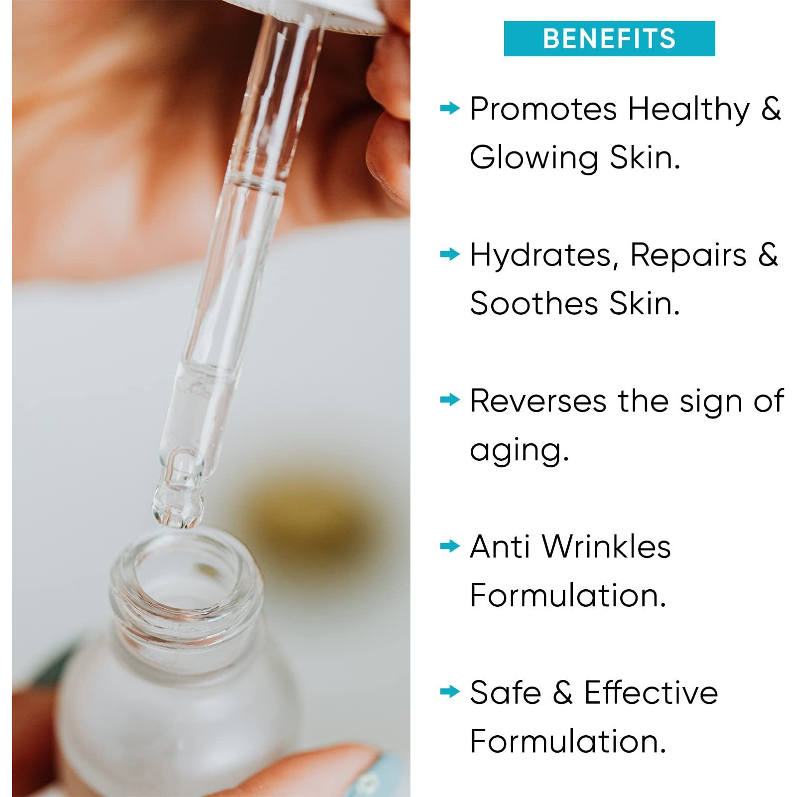 Urbanbotanics 2.5% Hyaluronic Acid Serum For Intense Hydration, Glowing Skin & Fines Lines | Daily Hydrating Face Serum For Women & Men With Dry, Normal & Oily Skin, 30 Ml