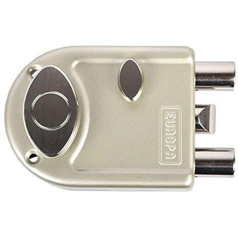 Europa Locks Brass 20 Mm Main Smart Key Door Lock (Nickel Silk, 8013Ns)