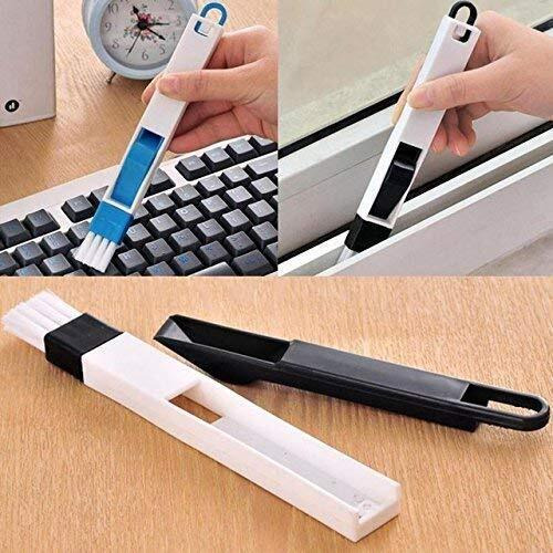 Weptix Combo Double Of 1Pic -Window Groove Frame Cleaning Brush And 1Pic- Dust Cleaning Brush For Window Slot Keyboard With Mini Dustpan |Door Track Cleaning Brushes |Dust Cleaner Tool For All Corners