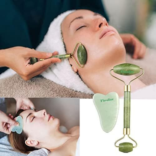 Finalize 3D Manual Roller Face Body Massager With Face Stone Roller Massager With Ice Roller For Face, Ice Face Roller Silicone Facial Cube, Ice Cube Massager Face, Jade Roller And 3D Massager Roller Set Facial Combo Face And Body Massager -Ice Roller With
