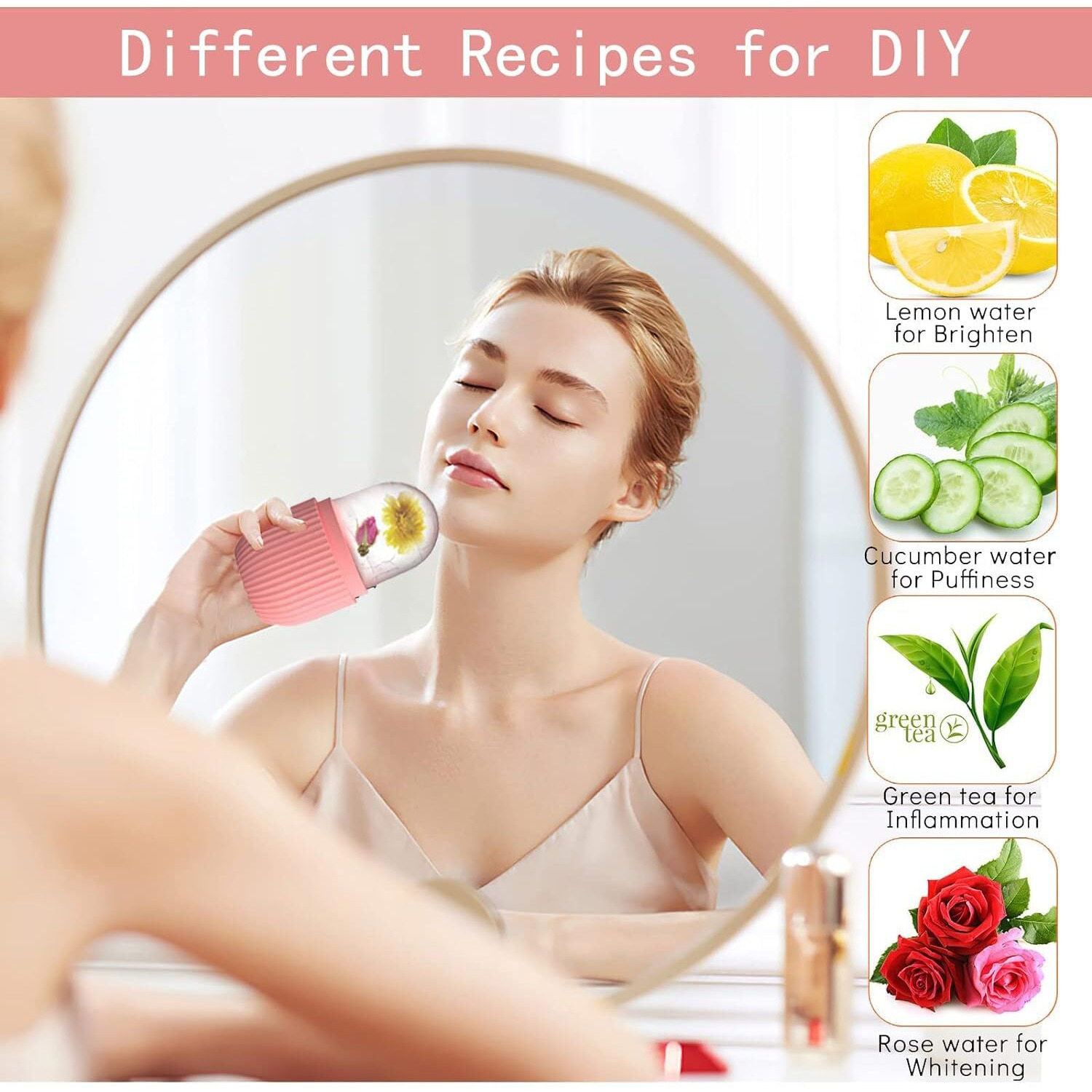Finalize 3D Manual Roller Face Body Massager With Face Stone Roller Massager With Ice Roller For Face, Ice Face Roller Silicone Facial Cube, Ice Cube Massager Face, Jade Roller And 3D Massager Roller Set Facial Combo Face And Body Massager -Ice Roller With