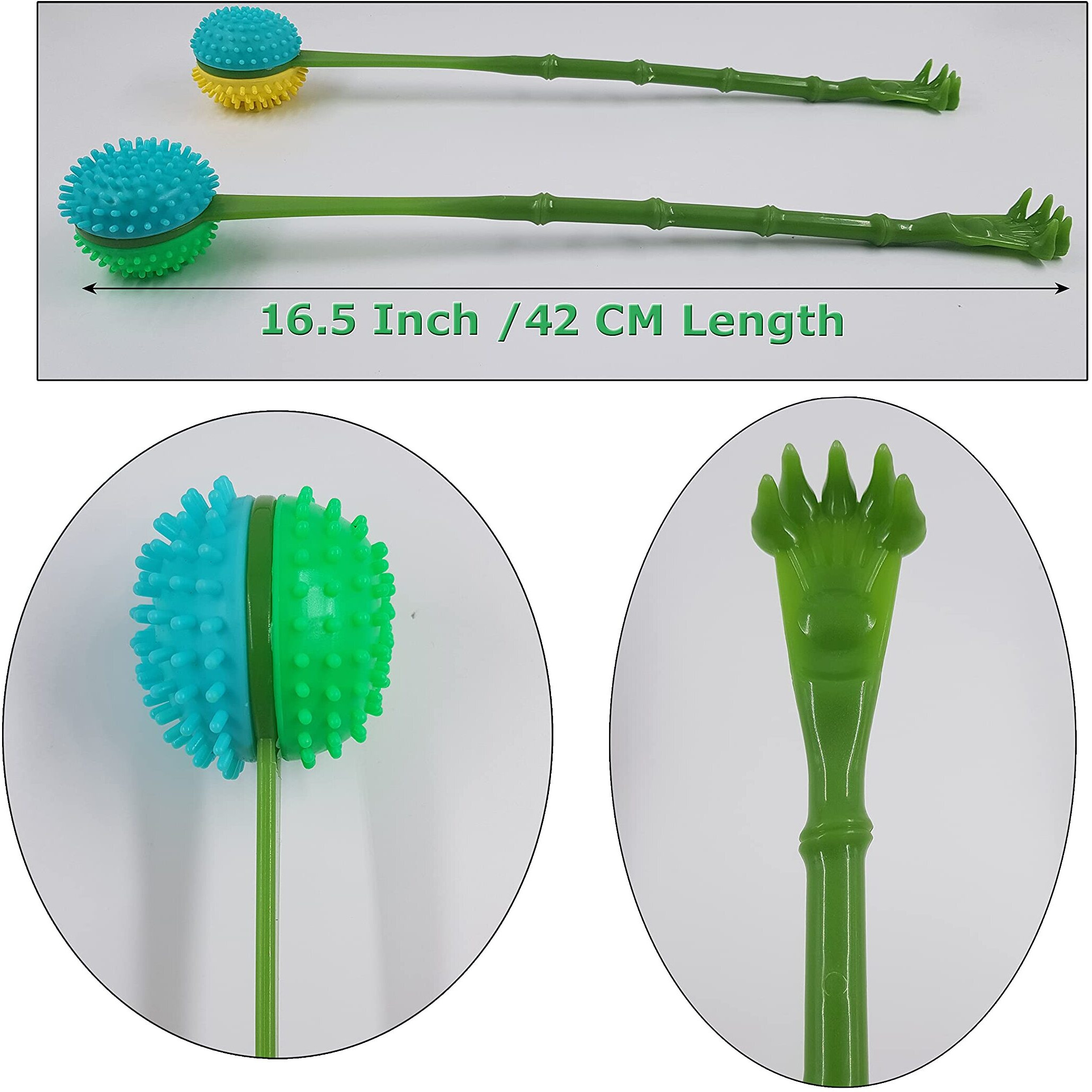 Brolaviya 2 In1 Manual Massage Itching Stick With Back Scratcher Handheld Massager For Troublesome Itchy Spots And Relief, Multicolor From Iceberg Makers (1Pc)