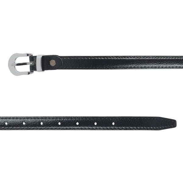 Zevora Black Women's Leather Belt