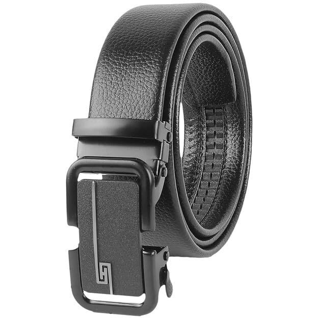 Zevora Men's Casual,Formal Leather Auto Lock Buckle Belt
