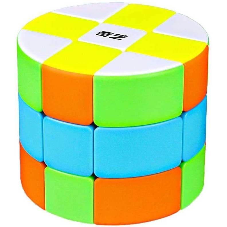 D Eternal Cylinder Cube 3X3X3 Barrel High Speed Stickerless Magic Cube, Kid's Puzzle Cube, 1 Count, 6 Cm X 5 Cm, Age 3+