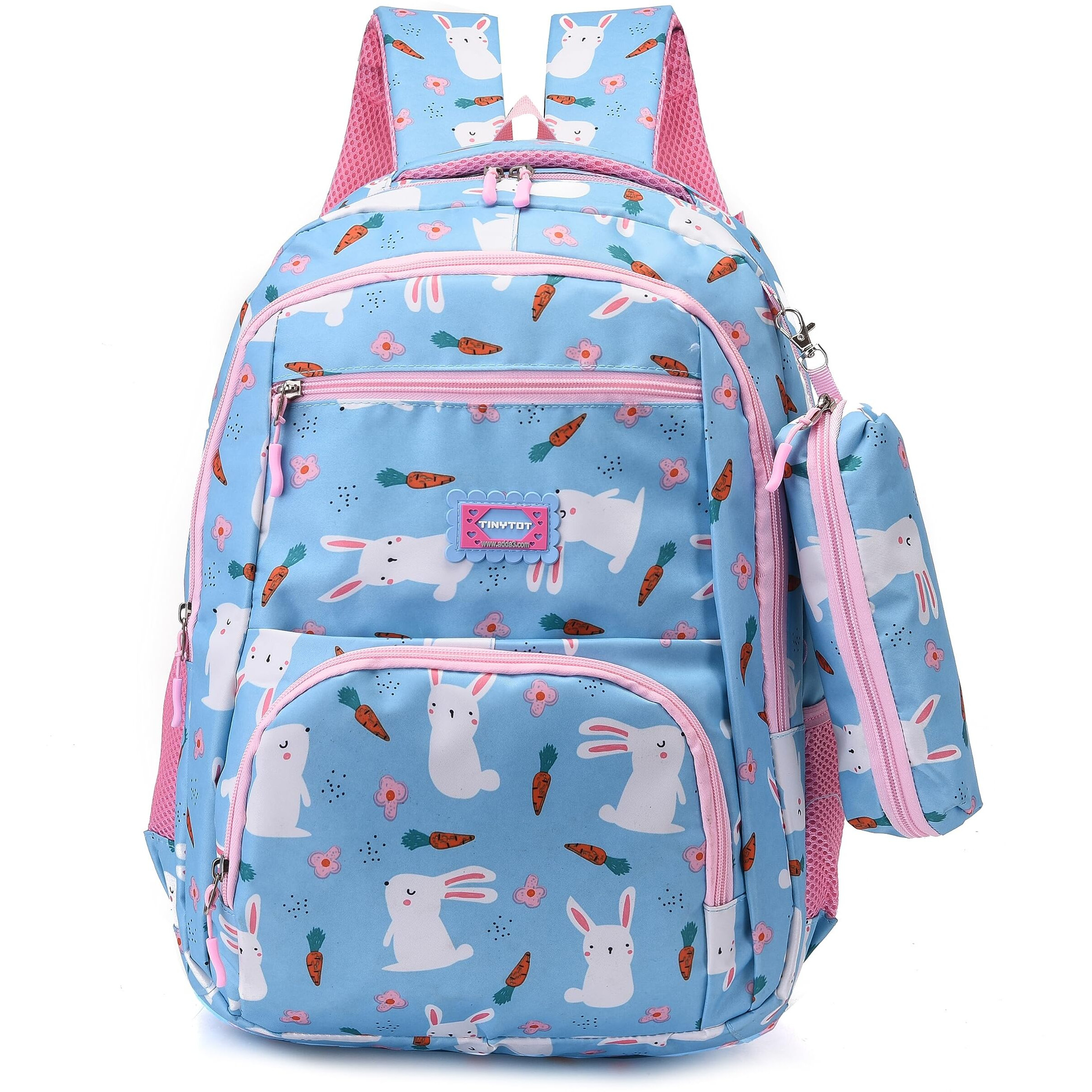 Tinytot School Bag For Girl - 26Litre, 18 Inches, Durable & Sleek Waterproof Tuition Bag For Girls, Skyblue School Backpack, Picnic & Travel Bag, College Bag For Girls