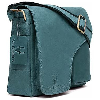 Wildhorn Leather Messenger Bag For Men I Handcrafted I Adjustable Strap I DimensionL- 11 Inch H-9.5 Inch W- 3 Inch