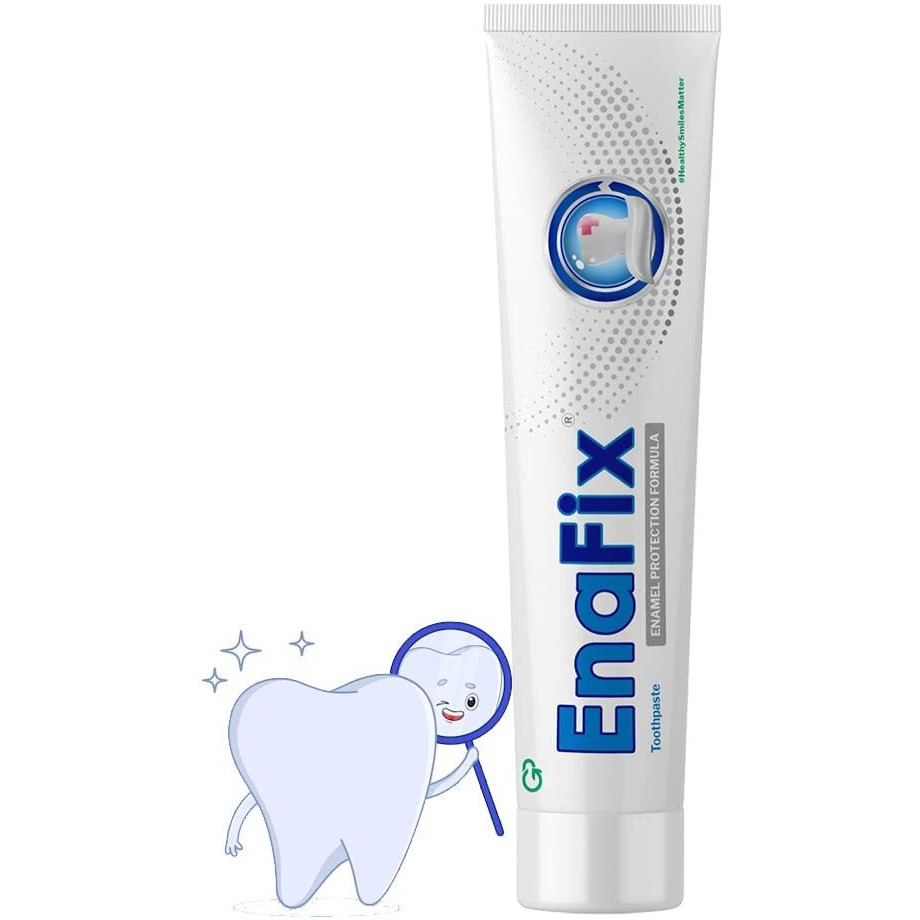 Enafix Anti Cavity Toothpaste | Fluoride Free Toothpaste With Calcium And Phosphate For Enamel Remineralisation And Fighting Tooth Decay (Pack Of 6) 70G Each, Enamel Protection