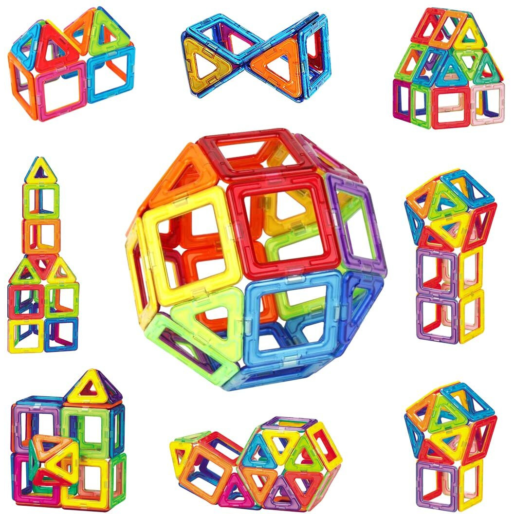 Wembley Magnetic Blocks For Kids Magnet Toys For Boys Girls Brain Development Learning Education Puzzle Game | Next-Generation Diy Stem Toys - 32 Pcs