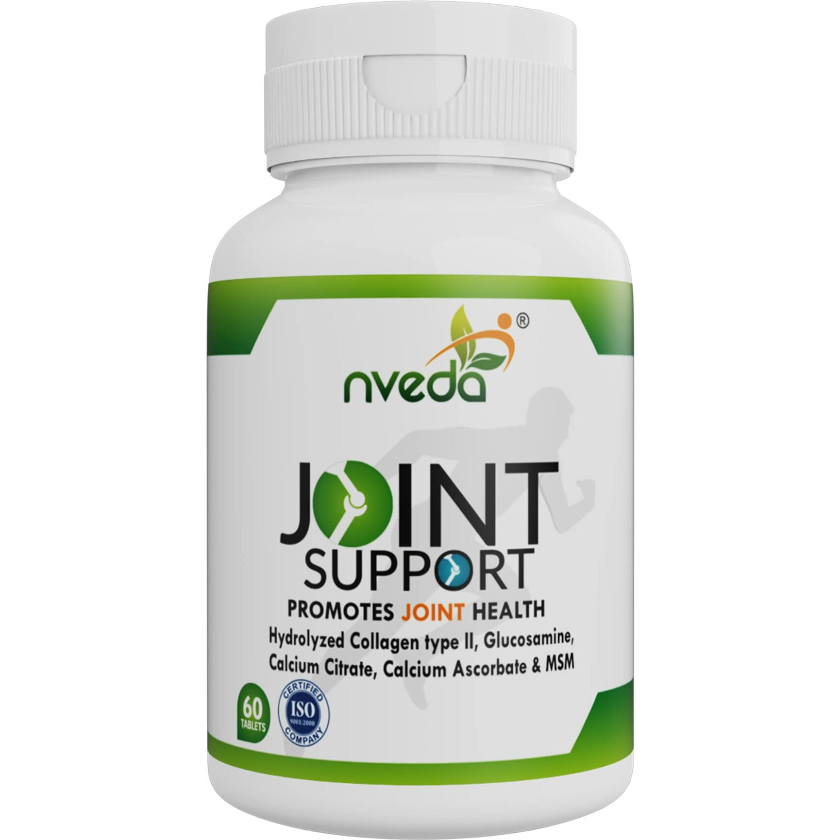 Nveda Joint Support For Keeping Joints Healthy Containing Collagen Type 2, Glucosamine, Calcium And Msm (60 Tablet)
