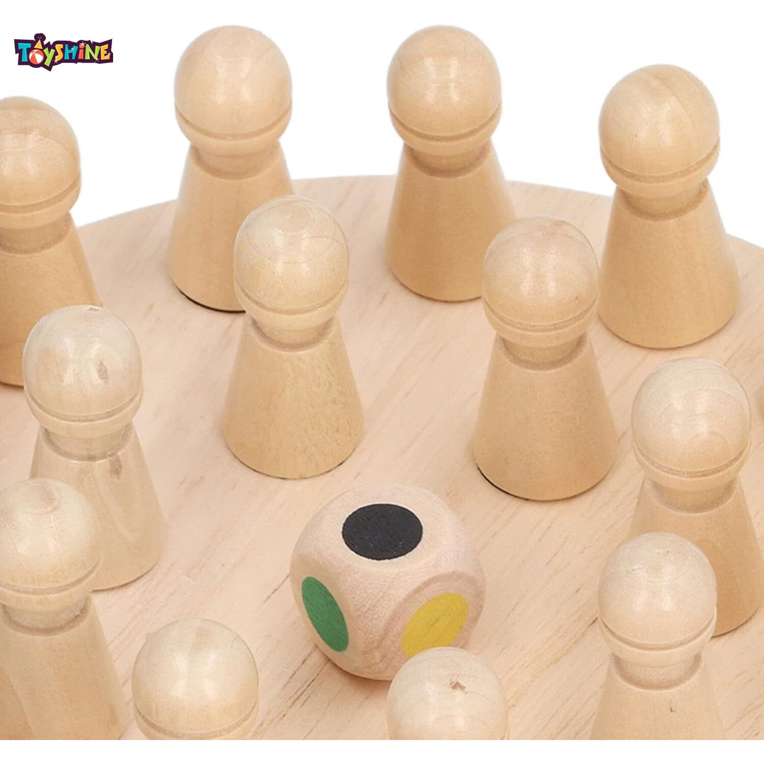 Toyshine Wooden Memory Match Stick Chess Game Set, Funny Block Board Game Parent-Child Interaction Toy For Boys And Girls Age 3 And Up, Kids