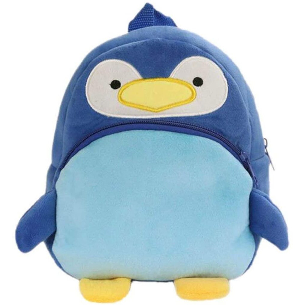 Frantic Kids Soft Cartoon Animal Travelling School Bag Soft Plush Standard Backpack Boys Girls Baby For 2 To 5 Years Baby/Boys/Girls Nursery, Preschool, Picnic(Ndpenguin), Medium, 10 Liter
