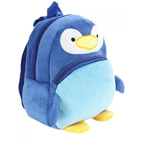 Frantic Kids Soft Cartoon Animal Travelling School Bag Soft Plush Standard Backpack Boys Girls Baby For 2 To 5 Years Baby/Boys/Girls Nursery, Preschool, Picnic(Ndpenguin), Medium, 10 Liter