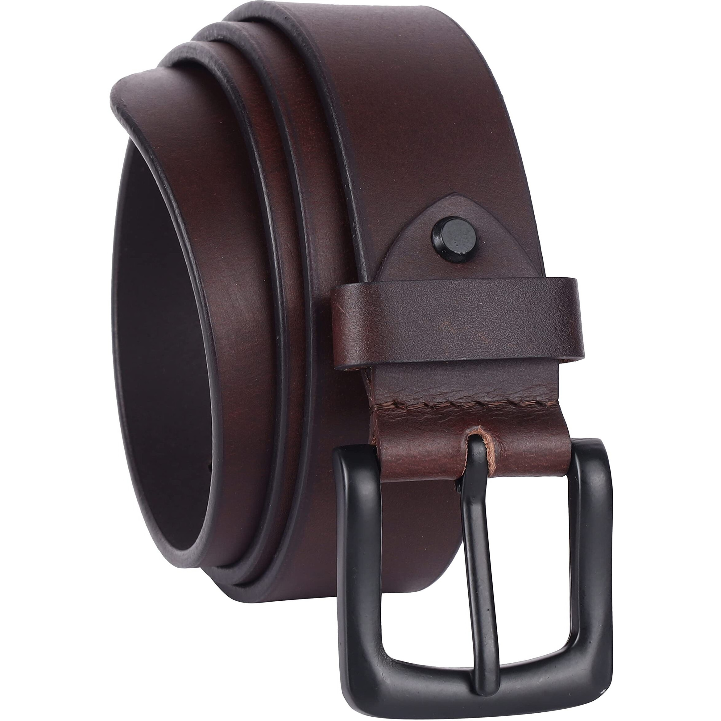 Hammonds Flycatcher Genuine Leather Belt For Men, Formal Belt For Men, Mens Belt Adjustable Up To 46 Inches, 1.5 Inch Width, Zinc Casted Buckle, Stylish Casual Belt For Men - Brown