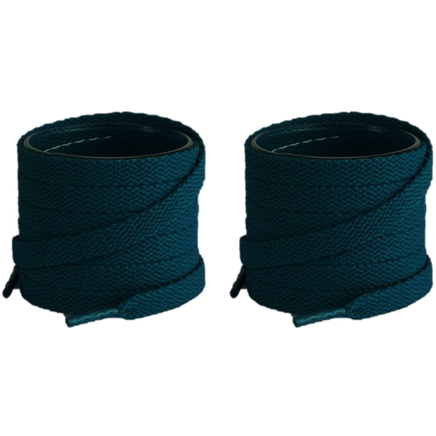 Lify 2 Pair Polyester Flat Shoe Laces For Athletic, Running - 5/16 Wide Shoelaces For Sneakers Shoes Boot Strings (180Cm (70.86 Inch), Peacock Green)