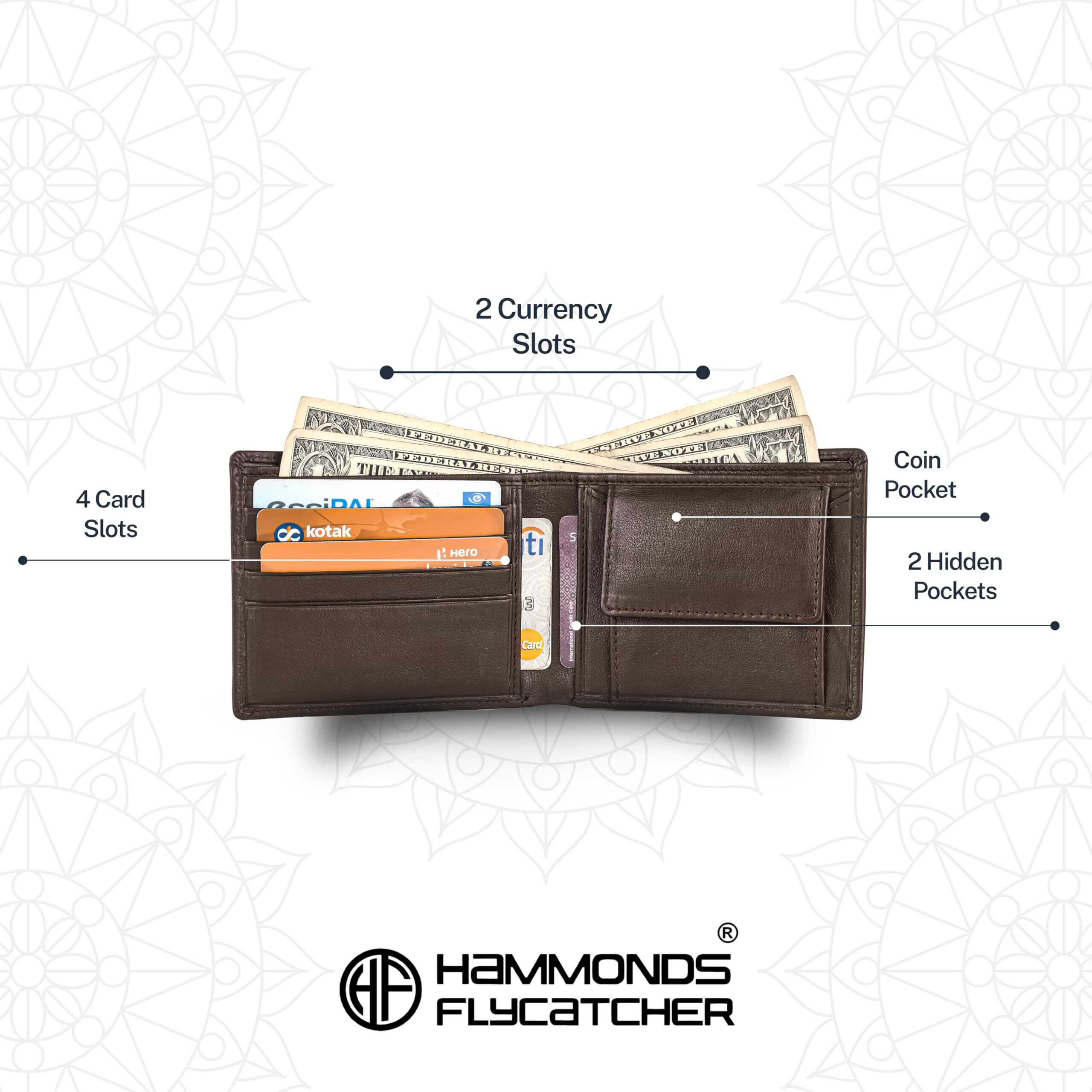 Hammonds Flycatcher Genuine Leather Belt Wallet Combo - Valentine's Gift For Boyfriend And Husband - Birthday Gift For Boyfriend Unique - Leather Wallet & Belt Combo-Gift Ideas For Husband, Boyfriend
