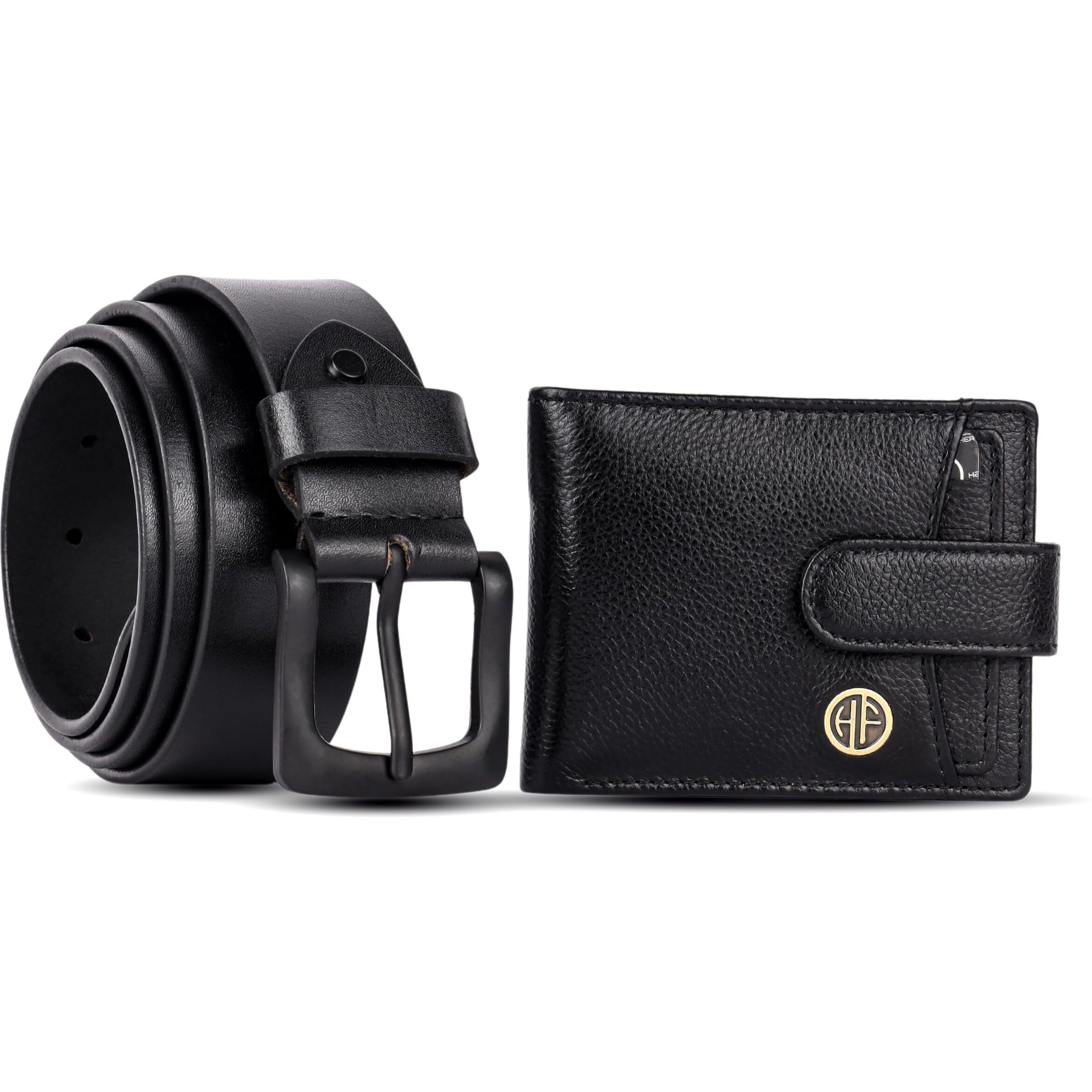 Hammonds Flycatcher Genuine Leather Belt Wallet Combo - Valentine's Gift For Boyfriend And Husband - Birthday Gift For Boyfriend Unique - Leather Wallet & Belt Combo-Gift Ideas For Husband, Boyfriend