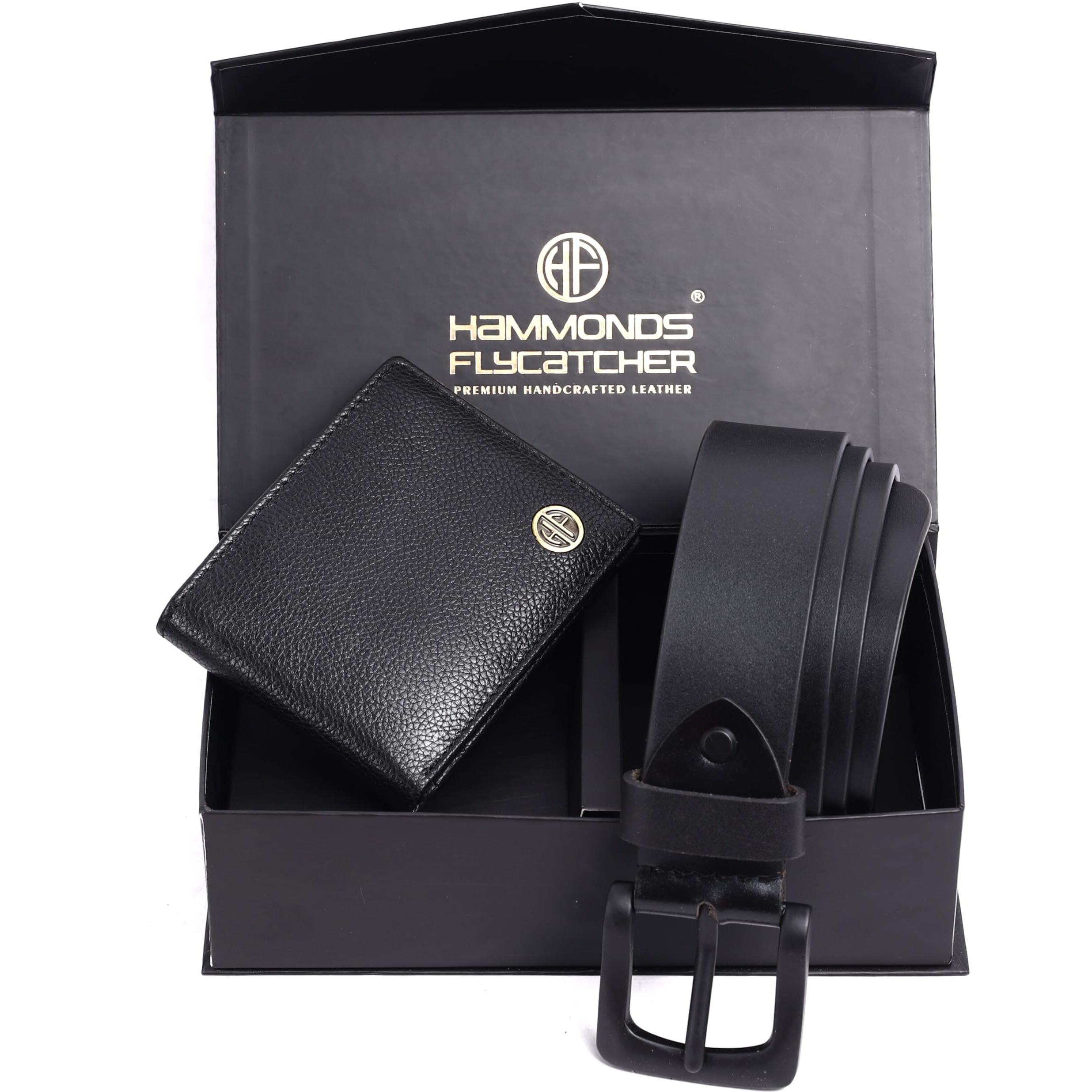 Hammonds Flycatcher Genuine Leather Belt Wallet Combo - Valentine's Gift For Boyfriend And Husband - Birthday Gift For Boyfriend Unique - Leather Wallet & Belt Combo-Gift Ideas For Husband, Boyfriend